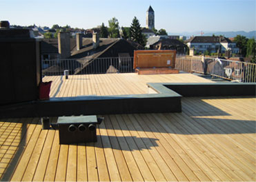 Sanierung Dachterrasse, Dachdeckerarbeiten